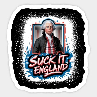 4th Of July Suck It England Independence Day Patriotic 1776 Sticker